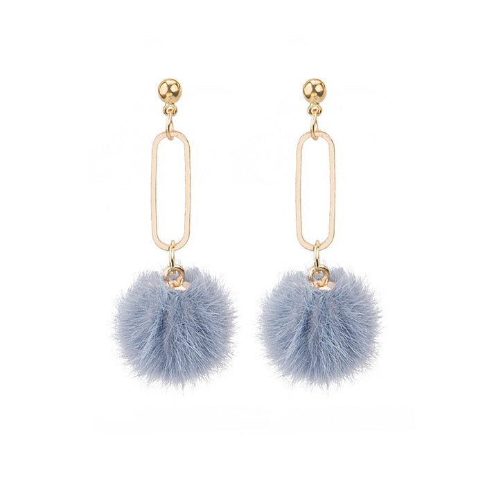 Jewelry WholesaleWholesale 925 Silver Needle Candy Color Cute Hairball Earrings JDC-ES-GSMDD018 Earrings 萌豆豆 %variant_option1% %variant_option2% %variant_option3%  Factory Price JoyasDeChina Joyas De China