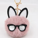 Jewelry WholesaleWholesale long eared rabbit hair ball key chain Plush JDC-KC-Zuge049 Keychains 祖格 %variant_option1% %variant_option2% %variant_option3%  Factory Price JoyasDeChina Joyas De China