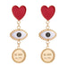 Jewelry WholesaleWholesale Retro Wild Alloy Drop Oil Red Heart Eye Stud Earrings  JDC-ES-Hemin004 Earrings 和鸣 %variant_option1% %variant_option2% %variant_option3%  Factory Price JoyasDeChina Joyas De China