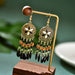 Jewelry WholesaleWholesale Bohemian Acrylic Rice Beads Alloy Earrings JDC-ES-Daiq029 Earrings 黛茜 %variant_option1% %variant_option2% %variant_option3%  Factory Price JoyasDeChina Joyas De China