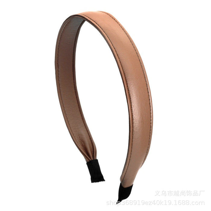 Temperamento al por mayor Leather Wild Wild Simple Hair Band PU JDC-HD-LIS004