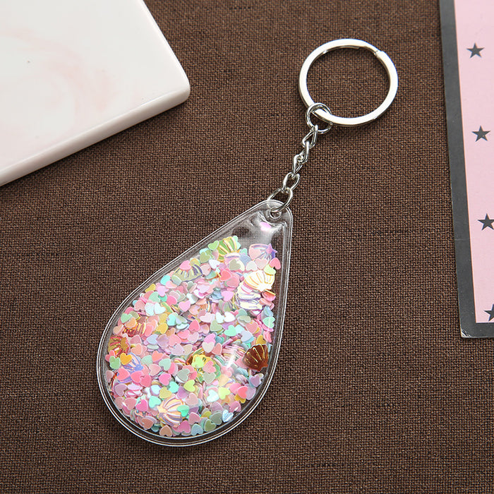 Jewelry WholesaleWholesale Clear Quicksand Sequin Keychain Pendant JDC-KC-Saif001 Keychains 赛凡 %variant_option1% %variant_option2% %variant_option3%  Factory Price JoyasDeChina Joyas De China