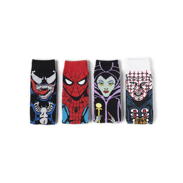 Wholesale socks fabric cartoon character skateboard socks trend MOQ≥6 (M) JDC-SK-HuiHe014