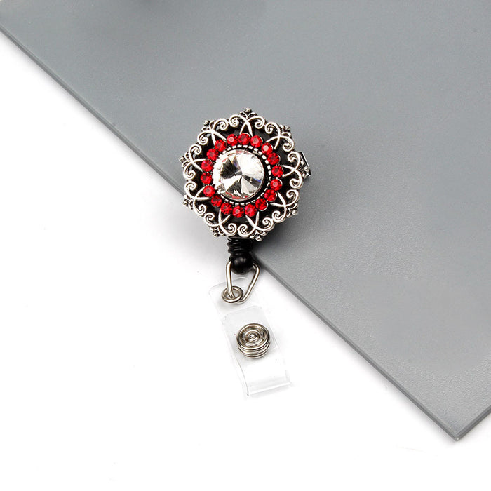Wholesale Keychains For Backpacks Easy Pull Button Chest Card Door Card Clip Buckle JDC-KC-WHao002