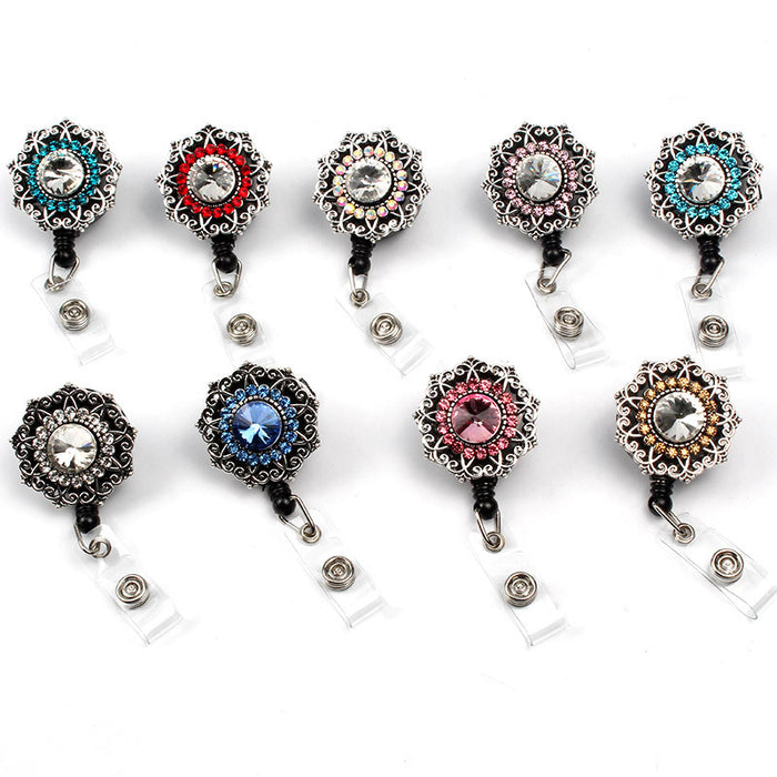 Wholesale Keychains For Backpacks Easy Pull Button Chest Card Door Card Clip Buckle JDC-KC-WHao002