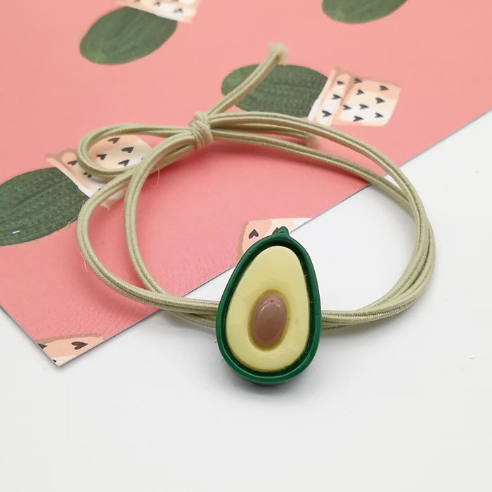 Jewelry WholesaleWholesale Avocado Cloth Rubber Band Hair Rope JDC-HS-ZJia010 Hair Scrunchies 珍佳 %variant_option1% %variant_option2% %variant_option3%  Factory Price JoyasDeChina Joyas De China