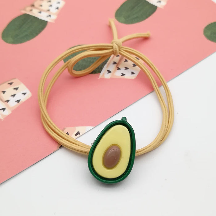 Jewelry WholesaleWholesale Avocado Cloth Rubber Band Hair Rope JDC-HS-ZJia010 Hair Scrunchies 珍佳 %variant_option1% %variant_option2% %variant_option3%  Factory Price JoyasDeChina Joyas De China