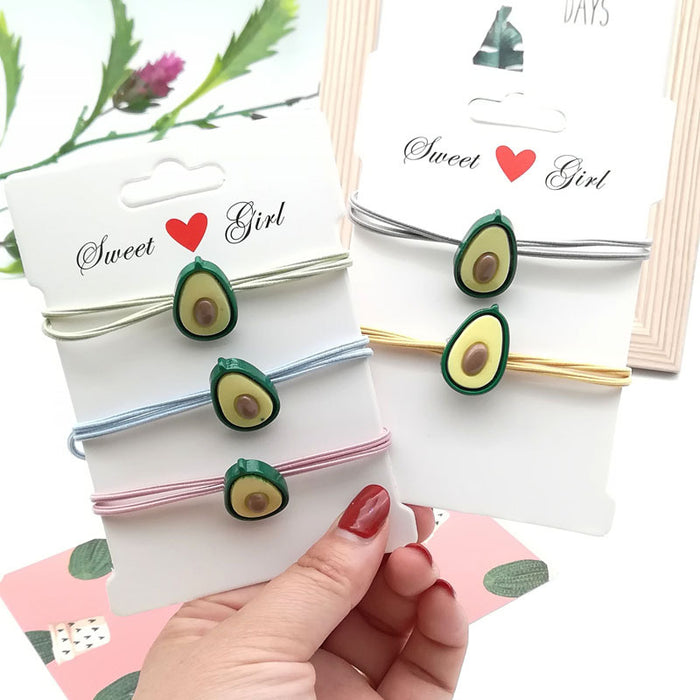 Jewelry WholesaleWholesale Avocado Cloth Rubber Band Hair Rope JDC-HS-ZJia010 Hair Scrunchies 珍佳 %variant_option1% %variant_option2% %variant_option3%  Factory Price JoyasDeChina Joyas De China