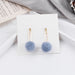 Jewelry WholesaleWholesale 925 Silver Needle Candy Color Cute Hairball Earrings JDC-ES-GSMDD018 Earrings 萌豆豆 %variant_option1% %variant_option2% %variant_option3%  Factory Price JoyasDeChina Joyas De China