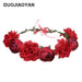 Jewelry WholesaleWholesale Simulation Rose Bride Seaside Holiday Garland Headband MOQ≥3 JDC-HD-Jiaoy002 Headband 娇艳 %variant_option1% %variant_option2% %variant_option3%  Factory Price JoyasDeChina Joyas De China