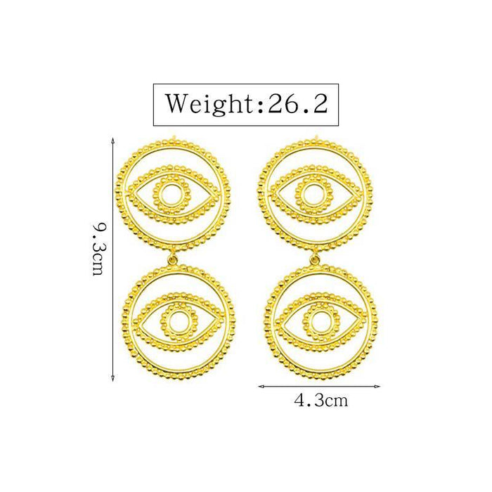 Jewelry WholesaleWholesale Punk Style Devil's Eye Earrings MOQ≥3 JDS-ES-GSYS004 Earrings 伊尚 %variant_option1% %variant_option2% %variant_option3%  Factory Price JoyasDeChina Joyas De China