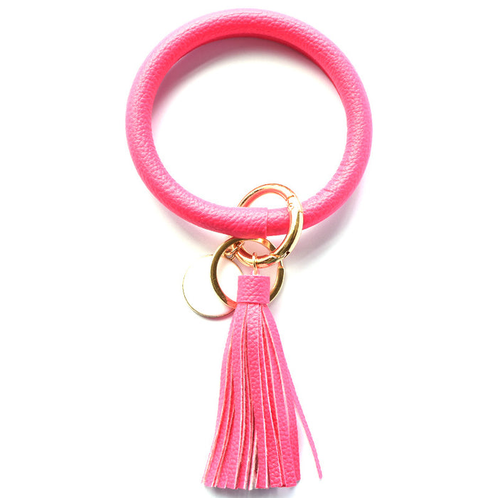 Jewelry WholesaleWholesale pure leather PU tassel pendant key chain bracelet JDC-BT-MaoL001 Bracelet 茂琳 %variant_option1% %variant_option2% %variant_option3%  Factory Price JoyasDeChina Joyas De China