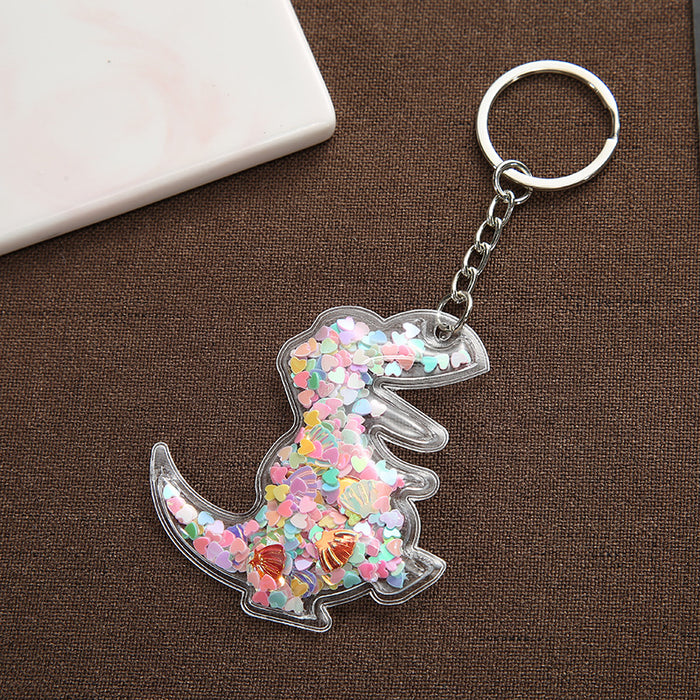 Jewelry WholesaleWholesale Clear Quicksand Sequin Keychain Pendant JDC-KC-Saif001 Keychains 赛凡 %variant_option1% %variant_option2% %variant_option3%  Factory Price JoyasDeChina Joyas De China