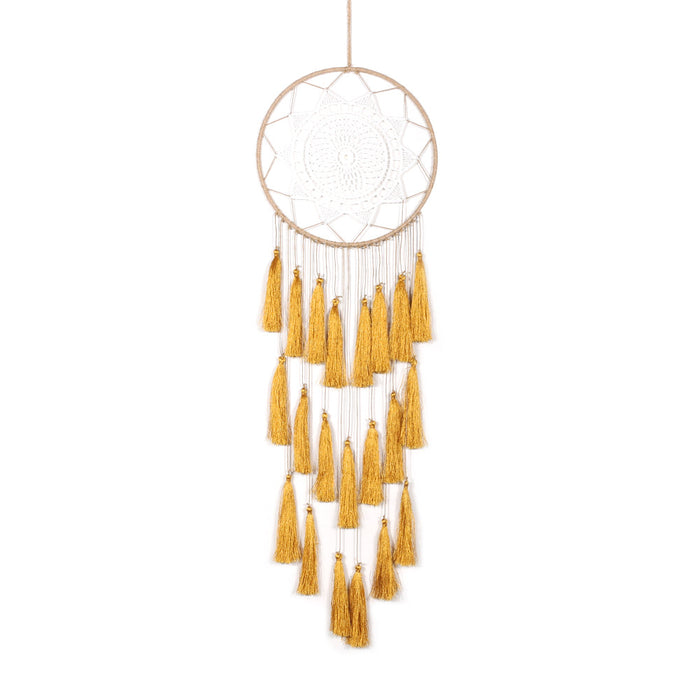 Wholesale Boho Tassel Feather Hoop Flannel Dreamcatcher MOQ≥2 JDC-DC-RXin002