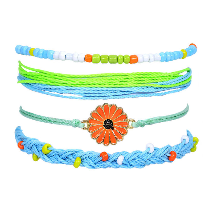 Jewelry WholesaleWholesale Boho Alloy Beaded Cotton Thread Braided Bracelet JDC-BT-Yiye005 Bracelet 益烨 %variant_option1% %variant_option2% %variant_option3%  Factory Price JoyasDeChina Joyas De China