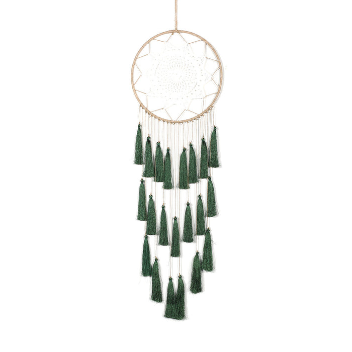 Wholesale Boho Tassel Feather Hoop Flannel Dreamcatcher MOQ≥2 JDC-DC-RXin002