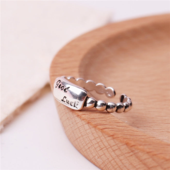 Wholesale Thai Silver Vintage Smiley Ring JDC-RS-CanD003