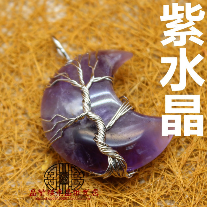 Jewelry WholesaleWholesale White Crystal Moon Aventurine Pendant Charms JDC-CS-Jinshe001 charms 金蛇 %variant_option1% %variant_option2% %variant_option3%  Factory Price JoyasDeChina Joyas De China