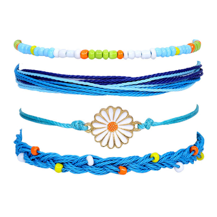 Jewelry WholesaleWholesale Boho Alloy Beaded Cotton Thread Braided Bracelet JDC-BT-Yiye005 Bracelet 益烨 %variant_option1% %variant_option2% %variant_option3%  Factory Price JoyasDeChina Joyas De China