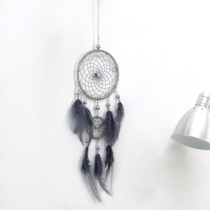 Wholesale Grey Two Dreamcatcher Wall Decoration JDC-DC-LZ057