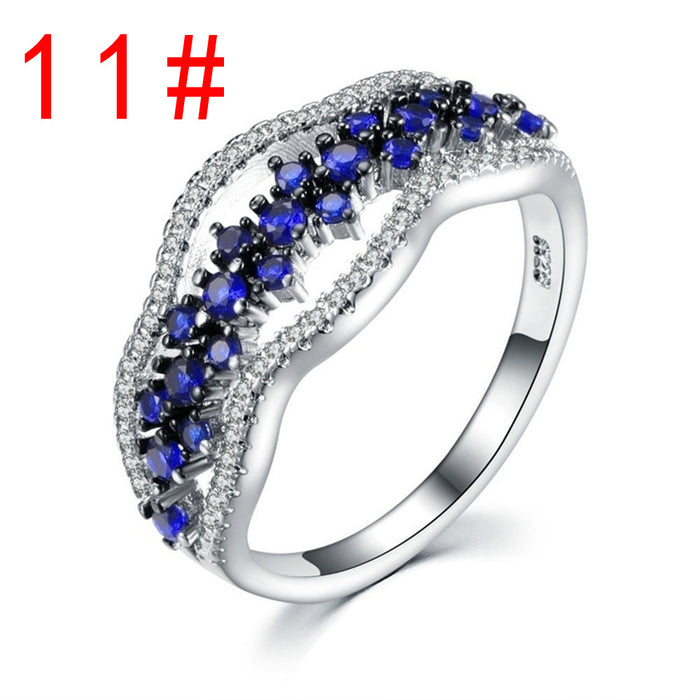 Jewelry WholesaleWholesale Sapphire Zircon Alloy Rings JDC-RS-MiMeng051 Rings 米萌 %variant_option1% %variant_option2% %variant_option3%  Factory Price JoyasDeChina Joyas De China