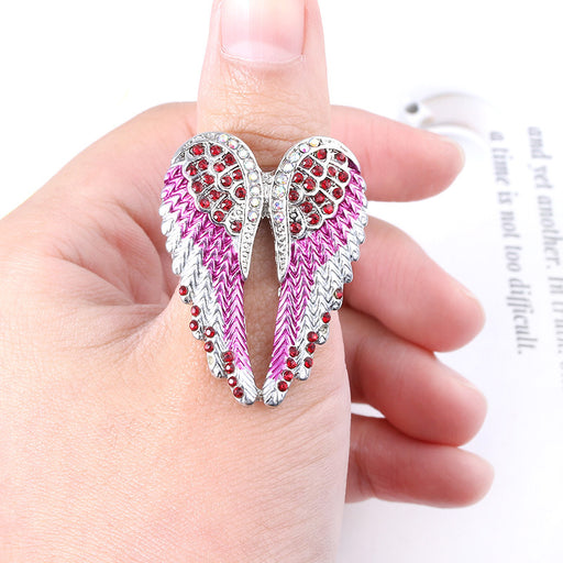 Jewelry WholesaleWholesale Angel Wings Alloy Rhinestone Ring JDC-RS-MM001 Rings 慕名 %variant_option1% %variant_option2% %variant_option3%  Factory Price JoyasDeChina Joyas De China