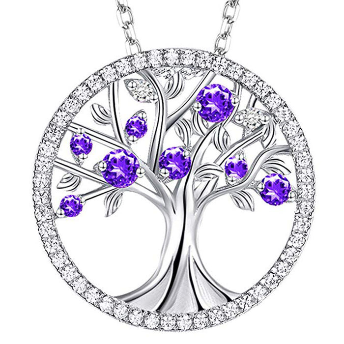 Jewelry WholesaleWholesale Tree of Life Copper Zircon Necklace MOQ≥2 JDC-NE-Caos001 Necklaces 曹适 %variant_option1% %variant_option2% %variant_option3%  Factory Price JoyasDeChina Joyas De China