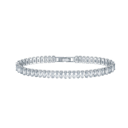 Jewelry WholesaleWholesale Diamond Rectangular Zircon Bracelet JDC-BT-TLS003 Bracelet 特蕾萨 %variant_option1% %variant_option2% %variant_option3%  Factory Price JoyasDeChina Joyas De China