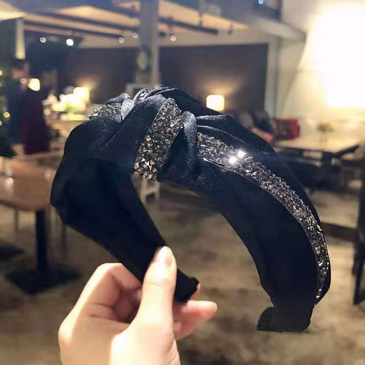 Jewelry WholesaleWholesale high-end diamond-studded headband wide-brimmed fabric JDC-HD-DR002 Headband 蒂锐 %variant_option1% %variant_option2% %variant_option3%  Factory Price JoyasDeChina Joyas De China