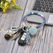 Jewelry WholesaleWholesale Plush PU Leather Keychain Bracelet JDC-KC-DuoY001 Keychains 多赢 %variant_option1% %variant_option2% %variant_option3%  Factory Price JoyasDeChina Joyas De China