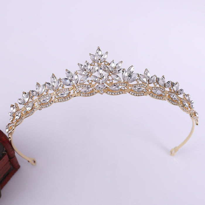 Jewelry WholesaleWholesale Alloy Rhinestone Crystal Bridal Crown Headband JDC-HD-ZuanG003 Headband 钻岗 %variant_option1% %variant_option2% %variant_option3%  Factory Price JoyasDeChina Joyas De China