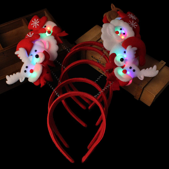 Wholesale Christmas Glowing Headband Antlers Christmas Hat Decoration Toy JDC-FT-QiaQ001