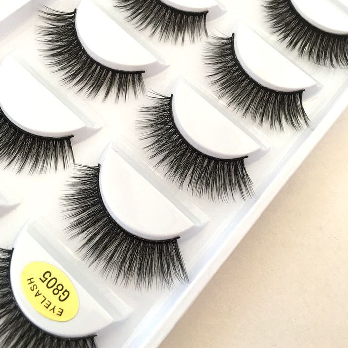 Jewelry WholesaleWholesale five pairs 3DG800 imitation mink eyelashes JDC-EY-YEZ001 Eyelashes 雅尔姿 %variant_option1% %variant_option2% %variant_option3%  Factory Price JoyasDeChina Joyas De China