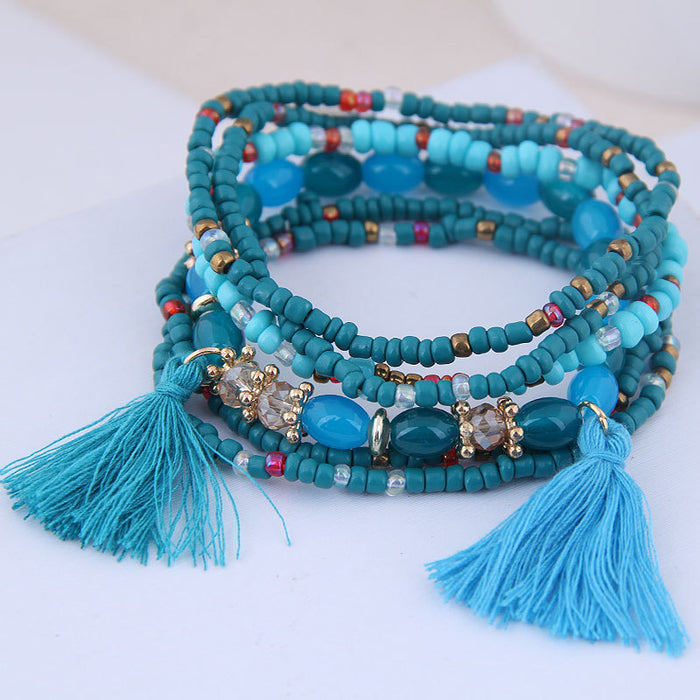 Pulsera multicapa de mezcla étnica boho boho boho JDC-BT-WY139