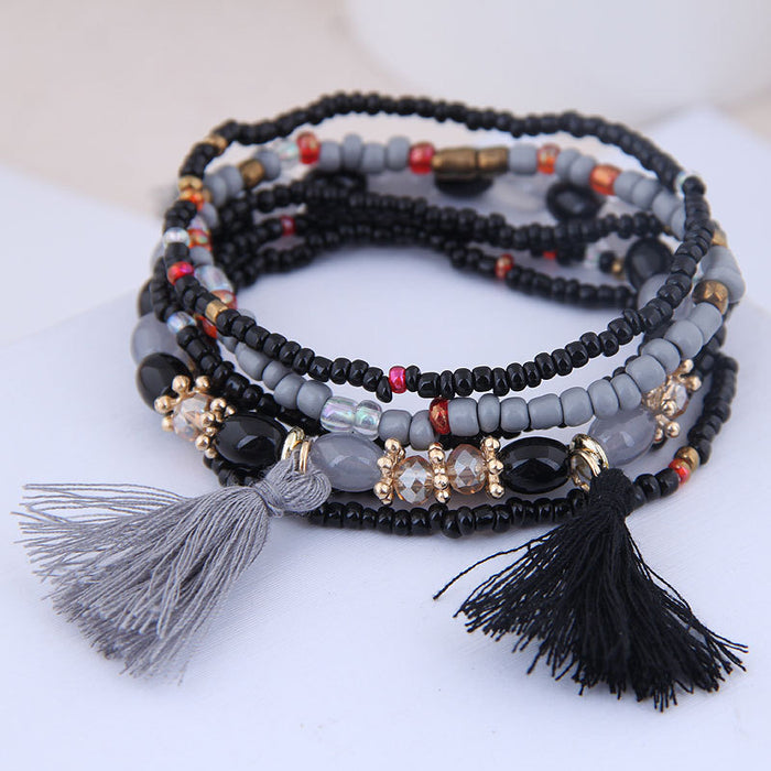 Pulsera multicapa de mezcla étnica boho boho boho JDC-BT-WY139