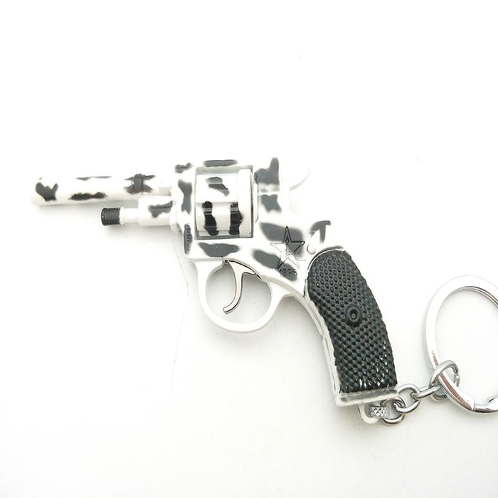 Wholesale pistol model can be equipped with leather case keychain pendant MOQ≥2 JDC-KC-MShan004