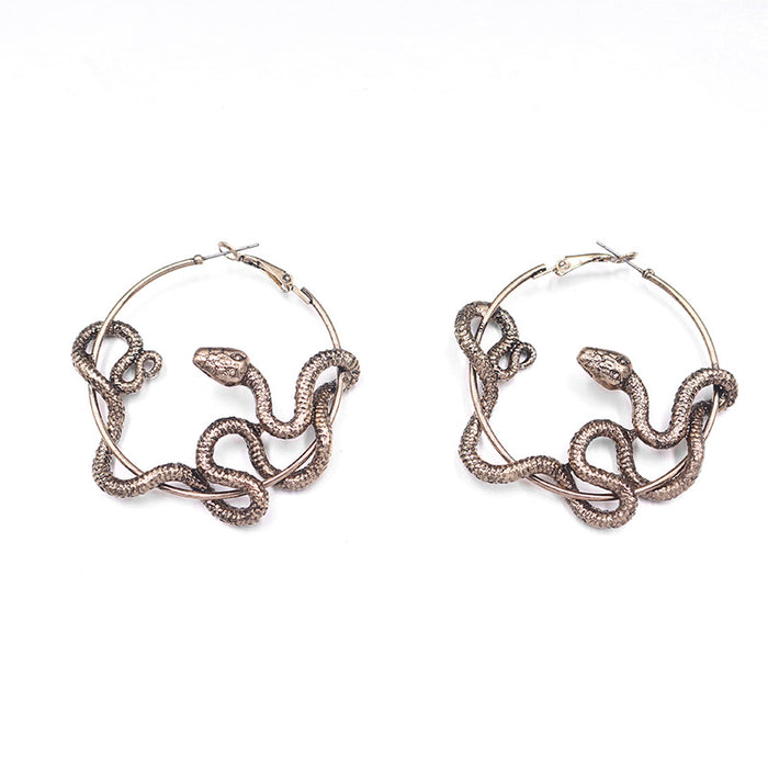 Wholesale Earrings Alloy Creative Snake Earrings JDC-ES-Nina002