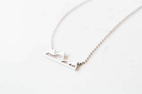 Jewelry WholesaleWholesale Peak Hollow Snow Mountain Stainless Steel Necklace JDC-NE-SS003 Necklaces 双硕 %variant_option1% %variant_option2% %variant_option3%  Factory Price JoyasDeChina Joyas De China