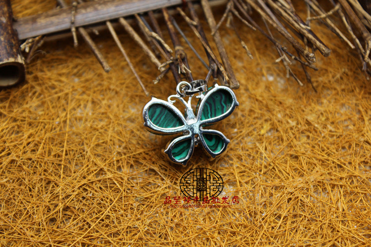 Jewelry WholesaleWholesale crystal jewelry simple small fresh malachite pendant JDC-CS-Jinshe003 charms 金蛇 %variant_option1% %variant_option2% %variant_option3%  Factory Price JoyasDeChina Joyas De China