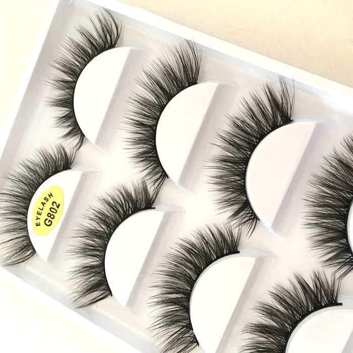 Jewelry WholesaleWholesale five pairs 3DG800 imitation mink eyelashes JDC-EY-YEZ001 Eyelashes 雅尔姿 %variant_option1% %variant_option2% %variant_option3%  Factory Price JoyasDeChina Joyas De China