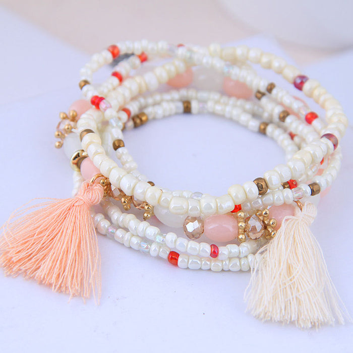 Pulsera multicapa de mezcla étnica boho boho boho JDC-BT-WY139