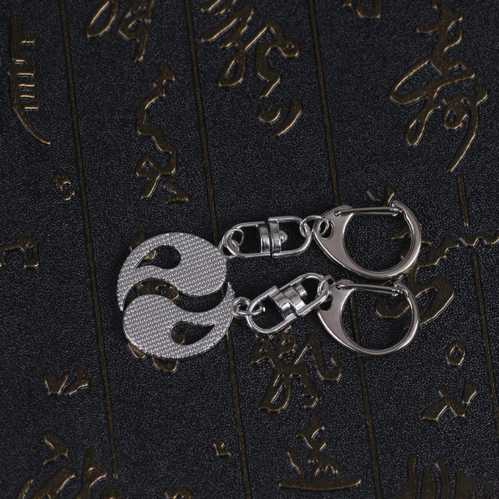 Jewelry WholesaleWholesale Tai Chi Gossip Stitching Alloy Couple Keychain JDC-KC-TianG016 Keychains 天高 %variant_option1% %variant_option2% %variant_option3%  Factory Price JoyasDeChina Joyas De China