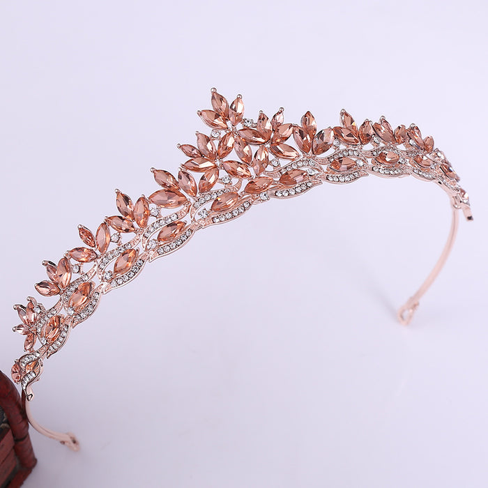 Jewelry WholesaleWholesale Alloy Rhinestone Crystal Bridal Crown Headband JDC-HD-ZuanG003 Headband 钻岗 %variant_option1% %variant_option2% %variant_option3%  Factory Price JoyasDeChina Joyas De China