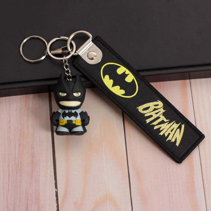 Wholesale keychain pvc soft plastic cartoon cute bag pendant MOQ≥3 JDC-KC-HMB014