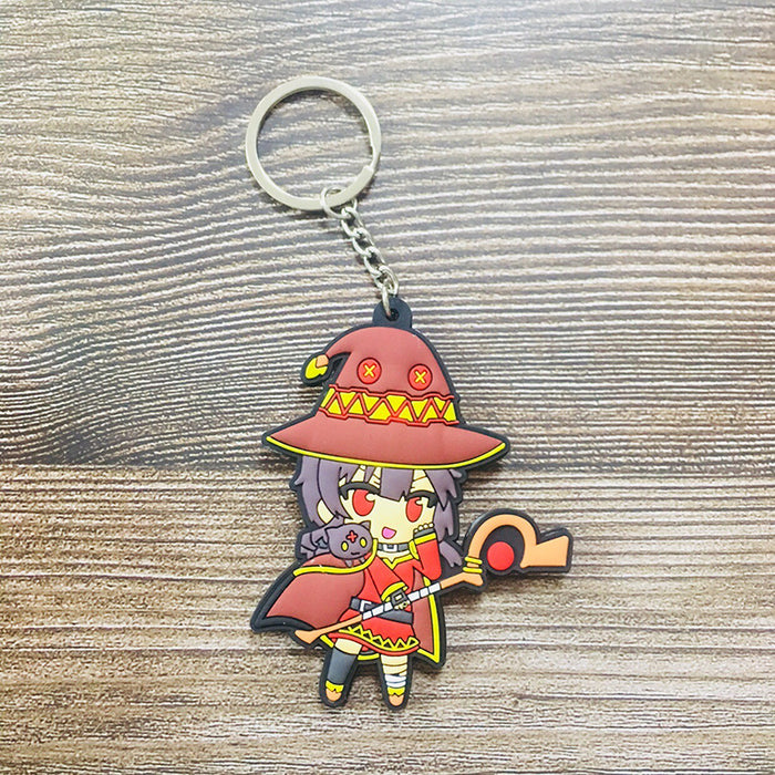 Wholesale Keychains For Backpacks bear cartoon anime key pendant PVC key pendant (M) MOQ≥2 JDC-KC-HLa001