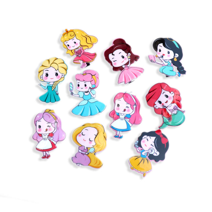 Wholesale children baby Q version princess queen jewelry pressed duck clip 10pcs JDC-HC-Jianman002