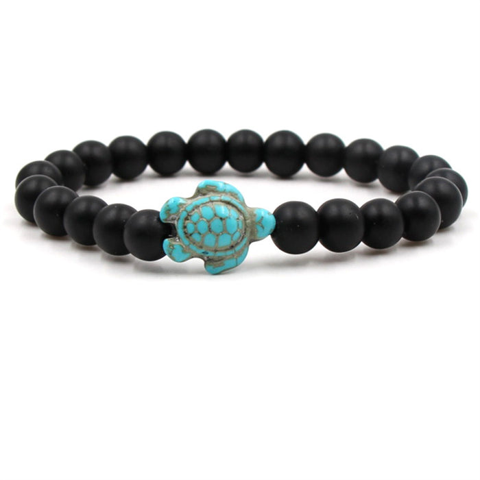 Jewelry WholesaleWholesale black gall stone turquoise agate turtle volcanic stone bracelet JDC-BT-ML055 Bracelet 米伦 %variant_option1% %variant_option2% %variant_option3%  Factory Price JoyasDeChina Joyas De China