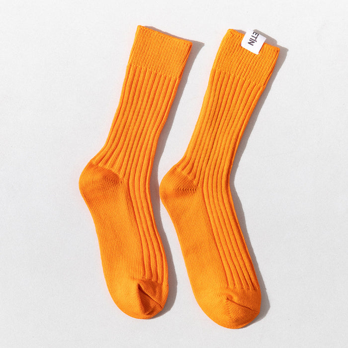 Jewelry WholesaleWholesale medium and high cotton socks trend vertical striped line socks JDC-SK-ShuM003 Sock 舒棉 %variant_option1% %variant_option2% %variant_option3%  Factory Price JoyasDeChina Joyas De China