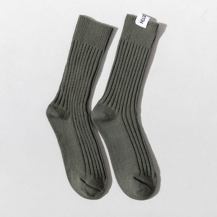 Jewelry WholesaleWholesale medium and high cotton socks trend vertical striped line socks JDC-SK-ShuM003 Sock 舒棉 %variant_option1% %variant_option2% %variant_option3%  Factory Price JoyasDeChina Joyas De China