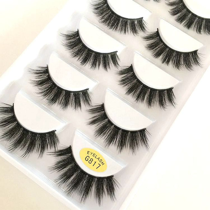 Jewelry WholesaleWholesale five pairs 3DG800 imitation mink eyelashes JDC-EY-YEZ001 Eyelashes 雅尔姿 %variant_option1% %variant_option2% %variant_option3%  Factory Price JoyasDeChina Joyas De China